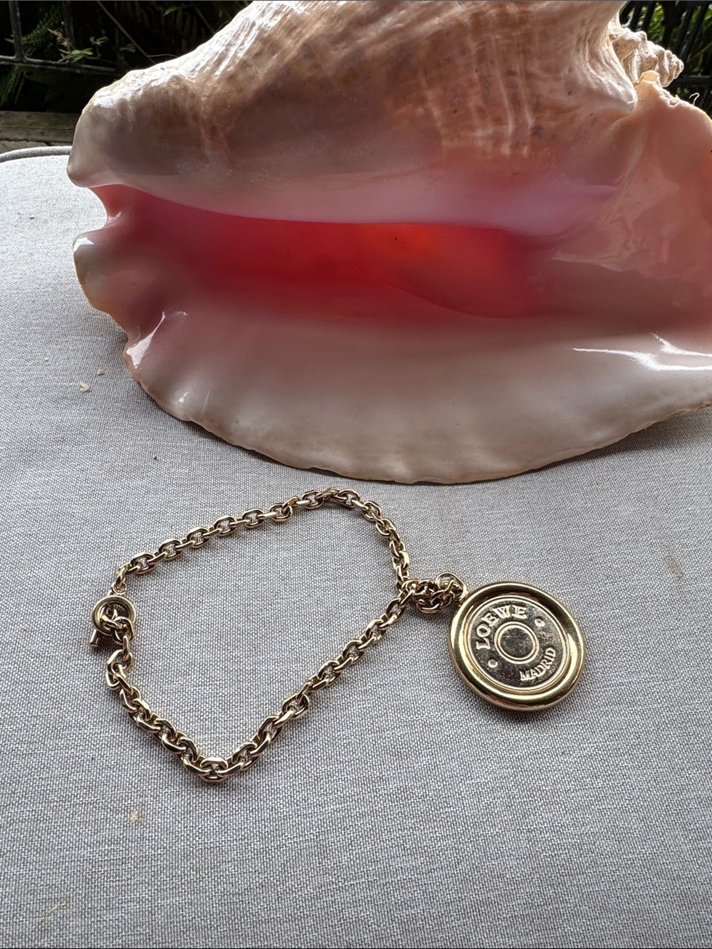 Loewe Gold-Tone Bullet Cap Pendant Necklace - Picture 4 of 6